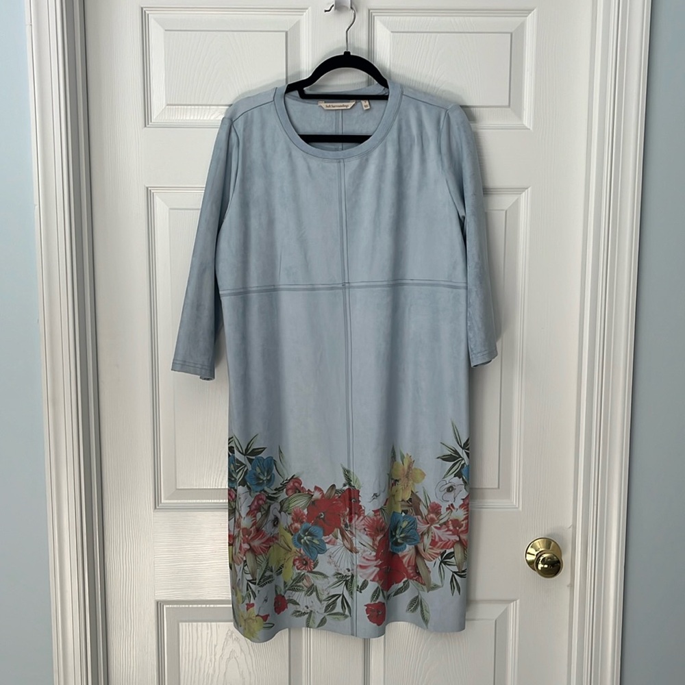 NWOT Soft Surroundings Dress in gorgeous light blue.